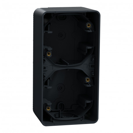 BOITIER - DOUBLE - VERTICAL - SAILLIE - ANTHRACITE - MUREVA