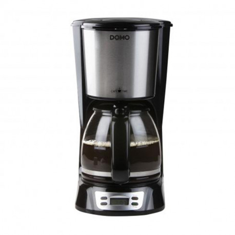 CAFETIERE - 12 TASSES - NOIRE/ACIER - 1,5L