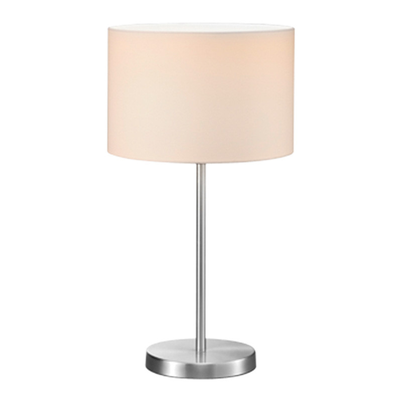                         CHEVET HOTEL NICKEL MAT E27 AVEC ABJ BLANC 55cm