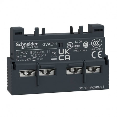 Bloc auxiliaire additif frontal TeSys - 10A - 240Vca - 1O+1F