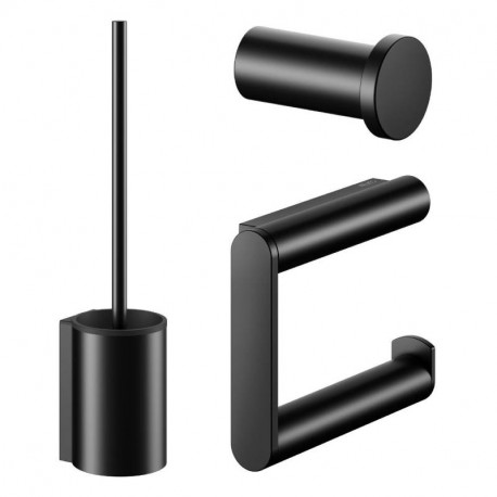 Kit accessoires WC Keuco - Noir mat