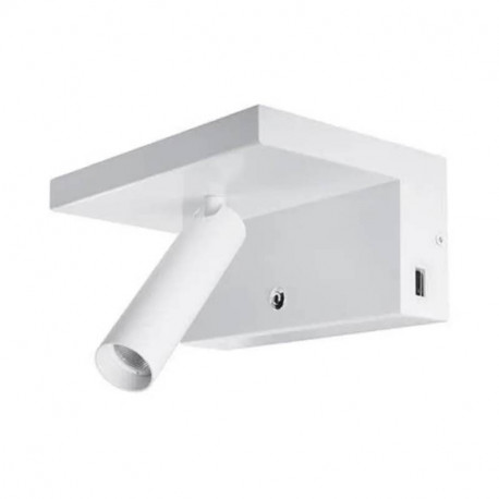 LISEUSE LED - MILO - 5W - 830 - 330LM - INTER/DIM - USB - BLANC