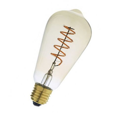 LED FILAMENT SPIRALE EDISON - E27 - AMBRE - 4W - 822 - 150LM - DIMMABLE