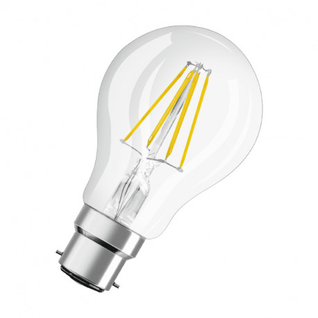 Ampoule claire à fil Osram Ledvance - B22 - 6.5W - 806lm - Verre