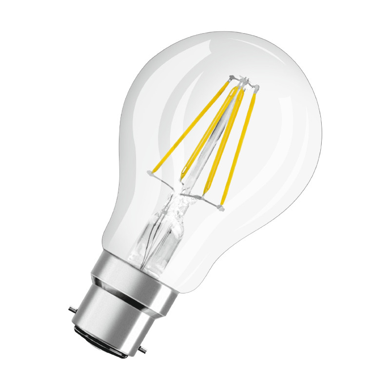                         Ampoule claire à fil Osram Ledvance - B22 - 6.5W - 806lm - Verre