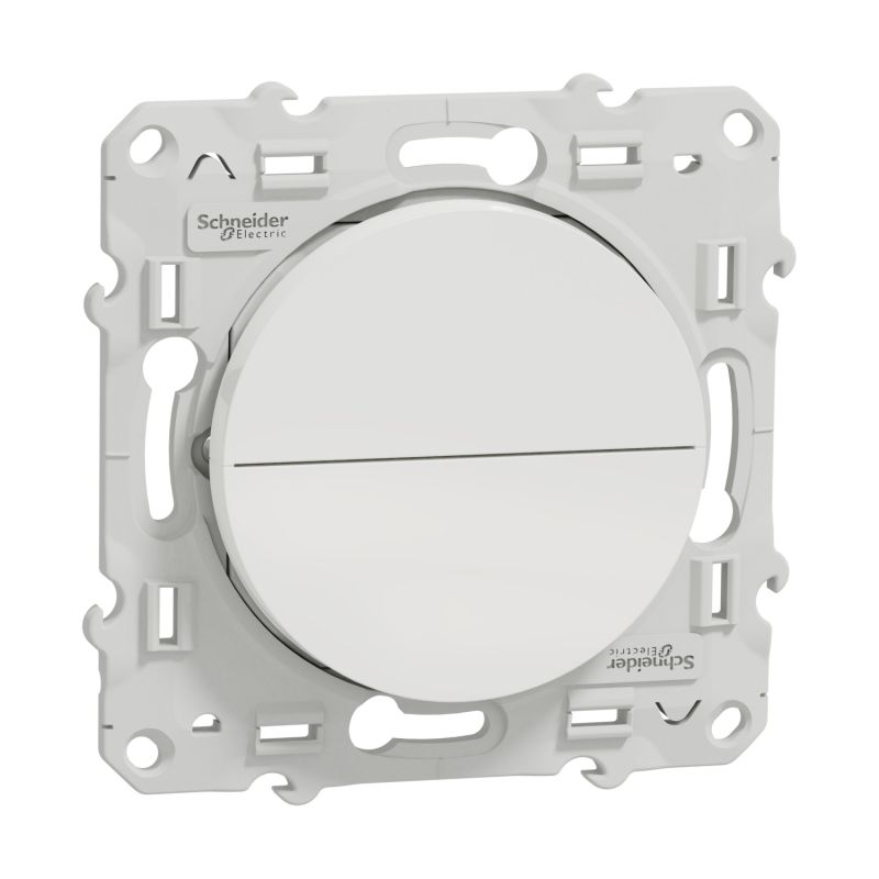                         Double bouton-poussoir pour volet-roulant Odace - Blanc