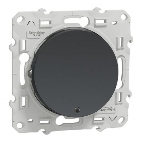 POUSSOIR SIMPLE - LUMINEUX - ANTHRACITE - ODACE