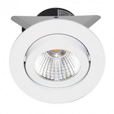 SPOT LED - 7,5W - 830 - 640LM - ROND ORIENTABLE - BLANC - IP23 - CLII