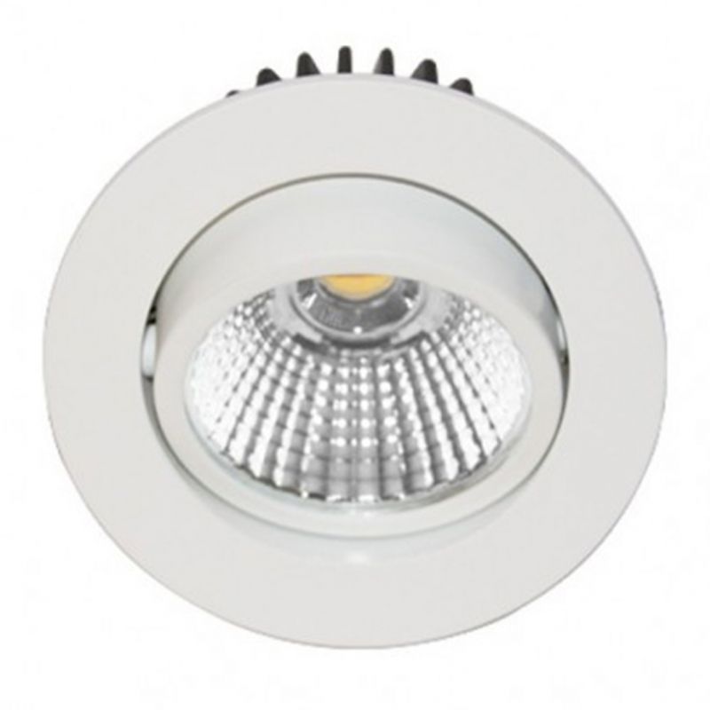                         SPOT LED - 6W - 830 - 820LM - ROND - ORIENTABLE - BLANC - IP44 - CLIII