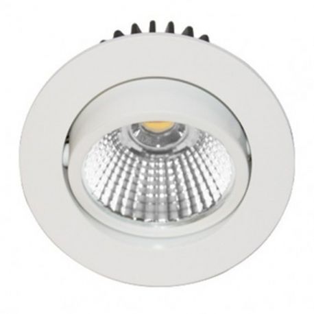 SPOT LED - 3W - 830 - 300LM - ROND ORIENTABLE - BLANC - IP44 - CLII