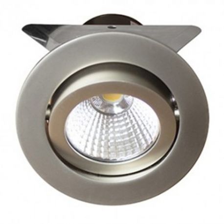 SPOT LED - 7,5W - 830 - 640LM - ROND ORIENTABLE - TITANE - IP23 - CLII