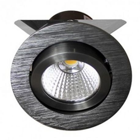 SPOT LED - 7,5W - 830 - 640LM - ROND ORIENTABLE - TUNGSTENE - IP23 - CLII