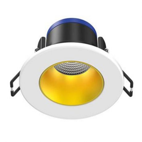 SPOT LED - 7W - 830/840 - 430LM - BLANC/DORE - IP65 - CLII