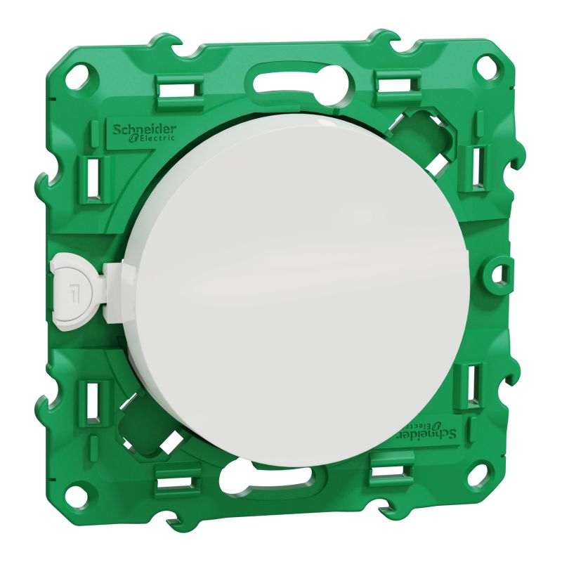                         Interrupteur Odace SF SP Schneider Electric - Eclairage et prises - Commande simple - Blanc