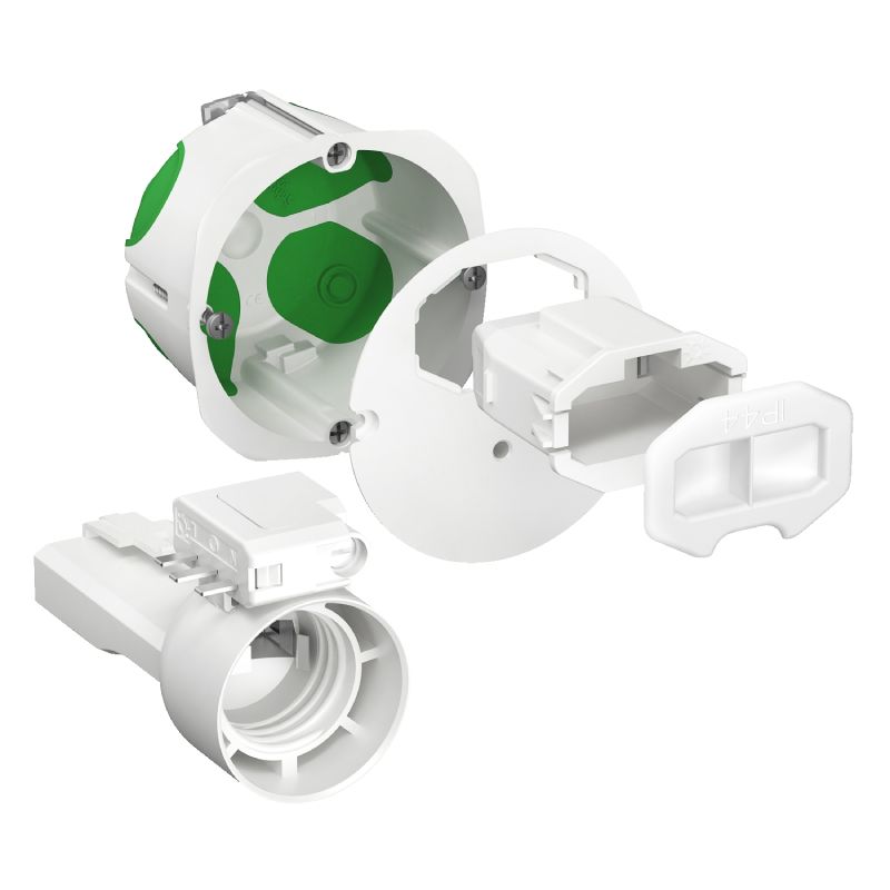                         Boite d'applique DCL Multifix Air - Avec couvercle affleurant - Diam 67mm Prof 40mm