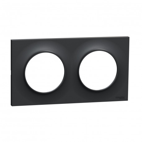 PLAQUE - 2 POSTES - ANTHRACITE - ODACE
