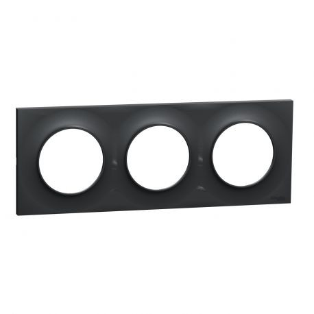 PLAQUE - 3 POSTES - ANTHRACITE - ODACE