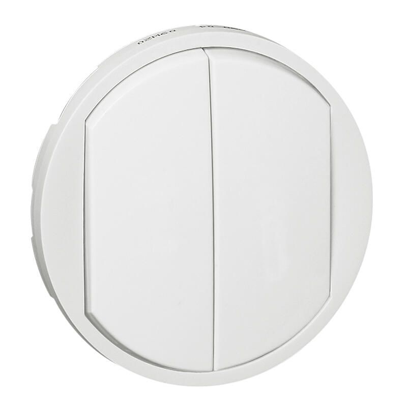                         Enjoliveur Céliane pour double va-et-vient / poussoir - Blanc