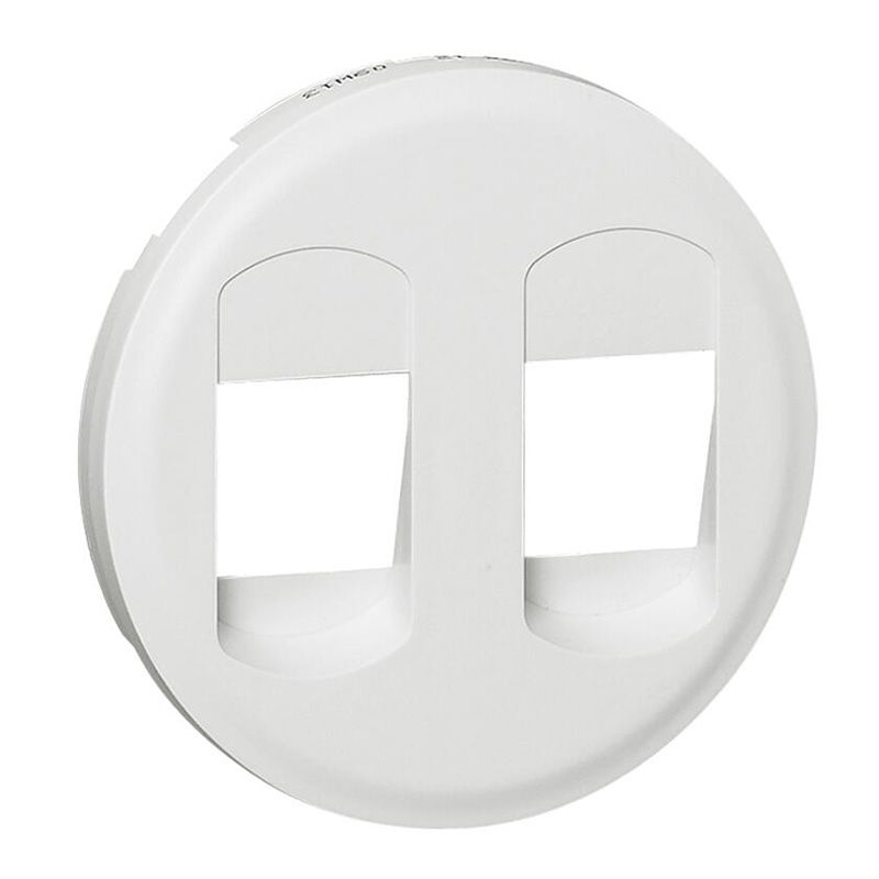                         Enjoliveur Céliane - prise HP double - blanc
