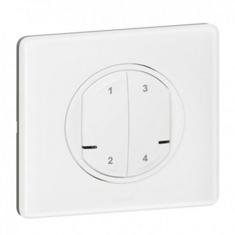 Commande sans fil 4 scénarios Legrand - Celiane with Netatmo - Blanc