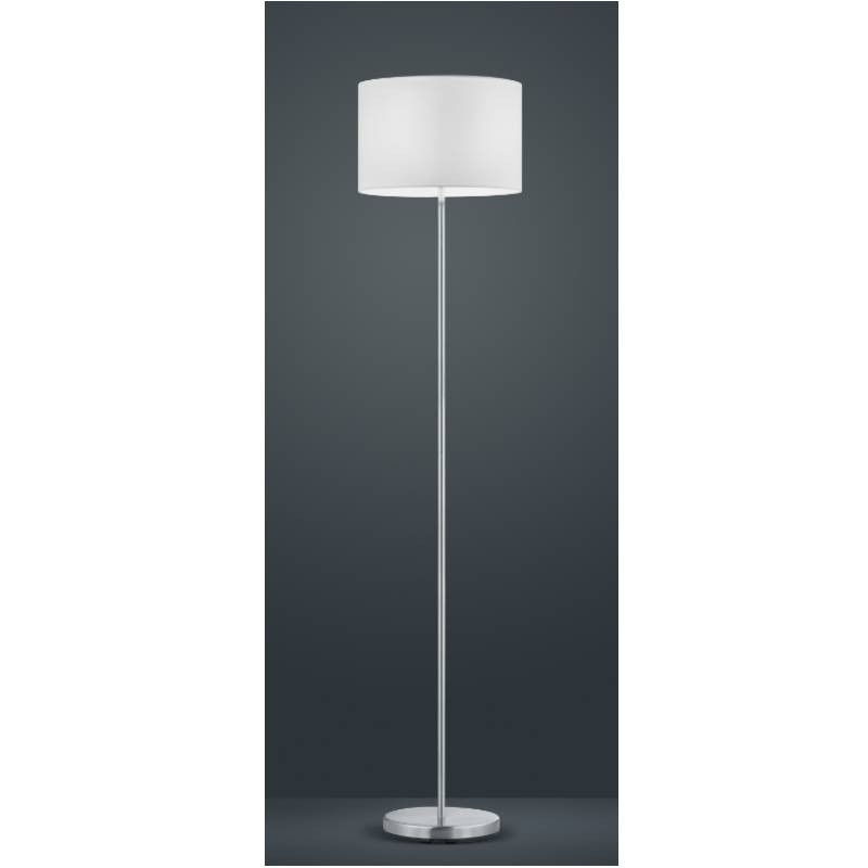                         LAMPADAIRE - HOTEL - NICKEL MAT - E27 - ABJ BLANC - Ø350