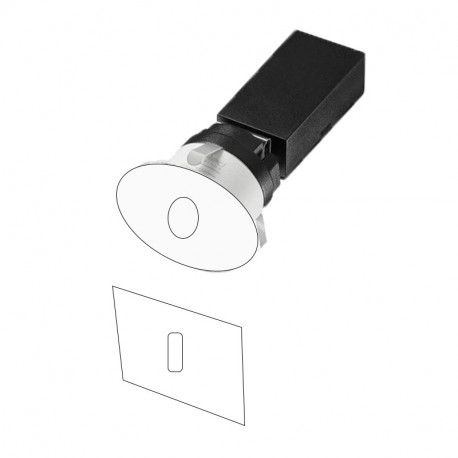 Eclairage balisage mural Be-Led sans collerette - 3W - 3000K - IP20 - Dimmable