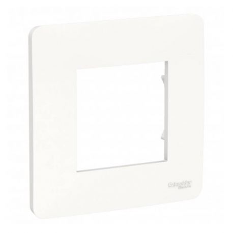 Plaque Unica Studio - Blanc - 2 modules - 1 poste