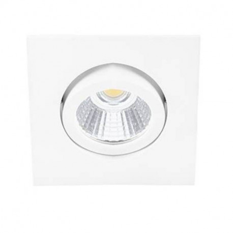 SPOT LED - 3W - 830 - 300LM - CARRE ORIENTABLE - BLANC - IP44 CLII 