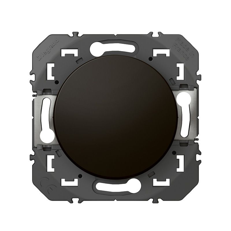                         Poussoir simple Dooxie Legrand - 6A - 250V - Noir mat