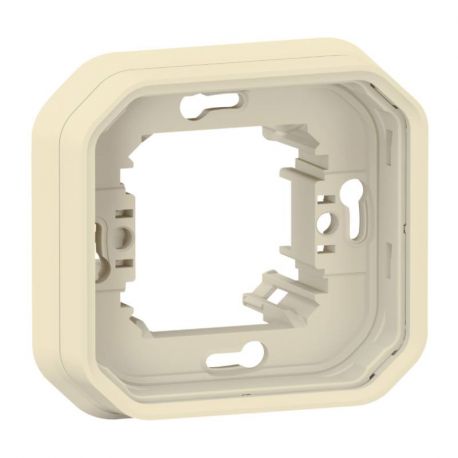 Support de plaque étanche Plexo Legrand - Pour montage encastré - 1 poste - Beige