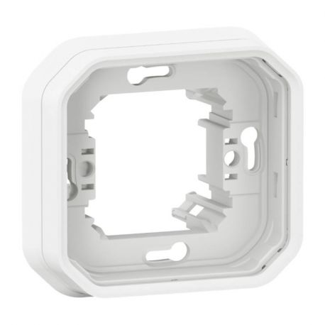 Support de plaque Plexo Legrand - IP55 - 1 poste - Blanc antimicrobien