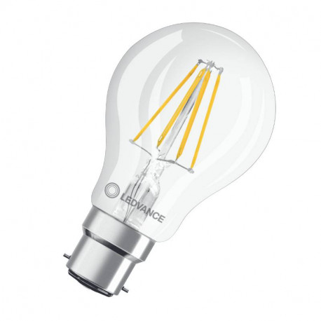 Ampoule claire à fil Osram Ledvance - B22 - 6.5W - 806lm - Verre