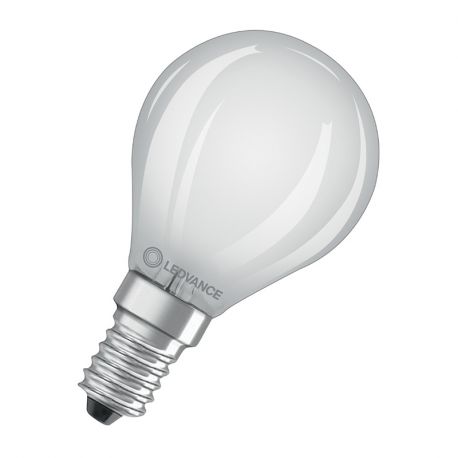 LED FILAMENT SPHERIQUE - E14 - DEPOLIE - 4W - 827 - 470LM