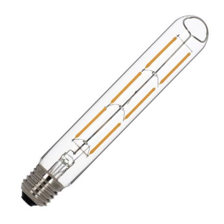 Ampoule LED à filament Tube T30 E27 - 5W - 2200K - 550lm - H 185 mm - Clair - Dimmable