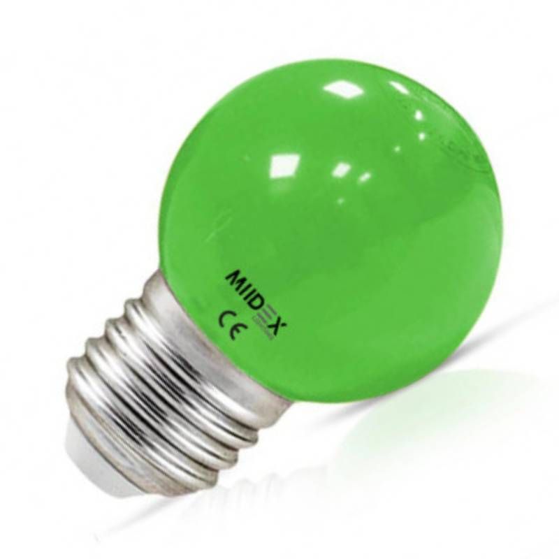                         Ampoule LED E27 - 1W - Vert