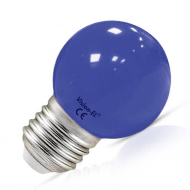                         Ampoule LED E27 - 1W - Bleu