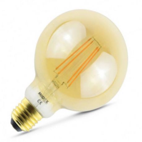 Ampoule LED à filament COB globe - E27 - 8W - 230 V - 2700K - 880lm - Non dimmable
