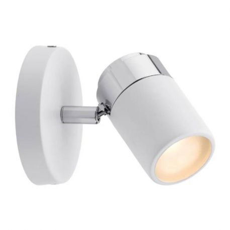 SPOT SUR PATERE - ZYLI - GU10 - BLANC - IP44 - CLII