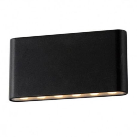 Applique murale anthracite - 10W - 4000K - 970lm - Non dimmable - Avec ampoule