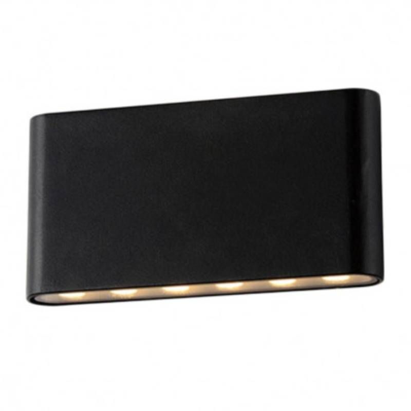                         Applique murale anthracite - 10W - 4000K - 970lm - Non dimmable - Avec ampoule