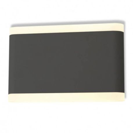 Applique murale anthracite - 10W - 4000K - 770lm - Non dimmable - Avec ampoule