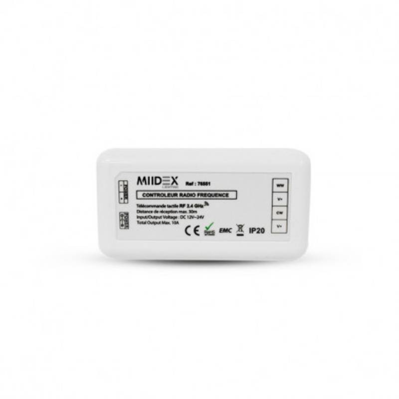                         CONTROLEUR RUBAN LED - CCT - 12/24VDC