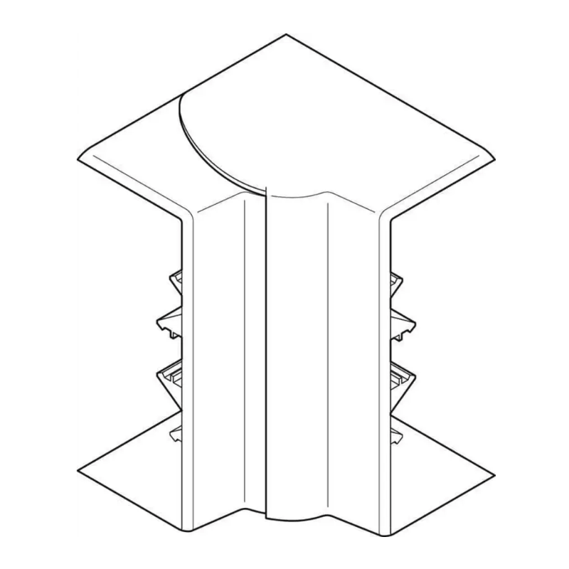                         Angle intérieur variable 80a120-Pour goulotte Logix45,Universel 100x50mm-Blanc