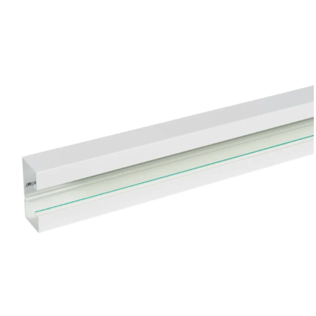Goulotte Logix 45 100x50mm 1 compartiment 2mLivre sans couvercle-PVC Blanc Artic