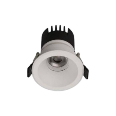 SPOT LED - 12W - 827 - 1160LM - ROND - BLANC - IP44 - CLII - Ø84