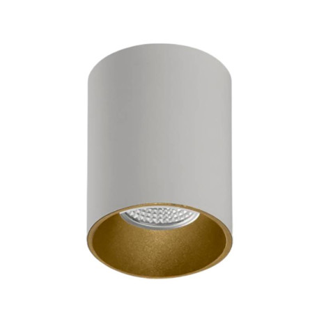 SPOT PLAFOND - BRANCO - ROND - GU10 - BLANC/OR