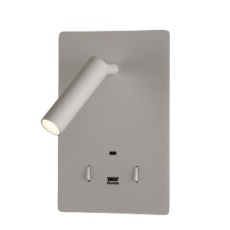 APPLIQUE + LISEUSE - MANAT - 12W/3W - 830 - 970LM - BLANC - USB A/C