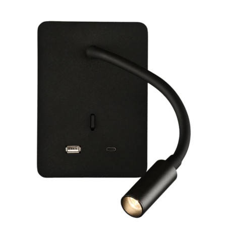 LISEUSE LED - SENDA - 3W - 830 - 285LM - NOIR - USB A/C