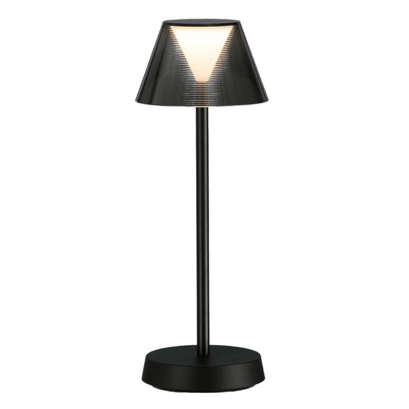                         LAMPE DE TABLE - ASAHI - BATTERIE - 7W - 830 - 380LM - NOIR - IP54