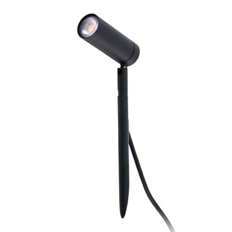 SPOT SUR PIQUET LED - SETH - 6W - 830 - 450LM - CLII - NOIR - IP44